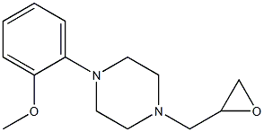 1-(2-methoxyphenyl)-4-(oxiran-2-ylmethyl)piperazine 结构式