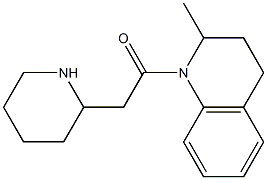 1-(2-methyl-1,2,3,4-tetrahydroquinolin-1-yl)-2-(piperidin-2-yl)ethan-1-one 结构式