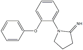 1-(2-phenoxyphenyl)pyrrolidin-2-imine 结构式