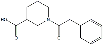 1-(2-phenylacetyl)piperidine-3-carboxylic acid 结构式