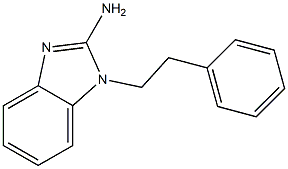1-(2-phenylethyl)-1H-1,3-benzodiazol-2-amine 结构式
