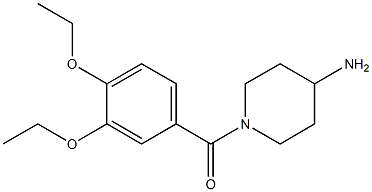 1-(3,4-diethoxybenzoyl)piperidin-4-amine 结构式