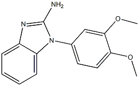 1-(3,4-dimethoxyphenyl)-1H-1,3-benzodiazol-2-amine 结构式