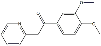 1-(3,4-dimethoxyphenyl)-2-(pyridin-2-yl)ethan-1-one 结构式