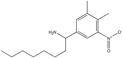 1-(3,4-dimethyl-5-nitrophenyl)octan-1-amine 结构式