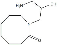 1-(3-amino-2-hydroxypropyl)azocan-2-one 结构式