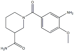 1-(3-amino-4-methoxybenzoyl)piperidine-3-carboxamide 结构式