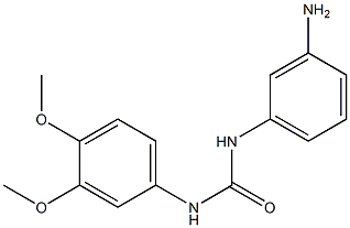 1-(3-aminophenyl)-3-(3,4-dimethoxyphenyl)urea 结构式