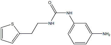 1-(3-aminophenyl)-3-[2-(thiophen-2-yl)ethyl]urea 结构式