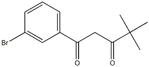 1-(3-bromophenyl)-4,4-dimethylpentane-1,3-dione 结构式