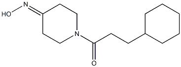 1-(3-cyclohexylpropanoyl)piperidin-4-one oxime 结构式