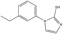 1-(3-ethylphenyl)-1H-imidazole-2-thiol 结构式