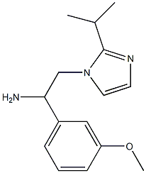 1-(3-methoxyphenyl)-2-[2-(propan-2-yl)-1H-imidazol-1-yl]ethan-1-amine 结构式