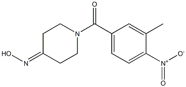 1-(3-methyl-4-nitrobenzoyl)piperidin-4-one oxime 结构式