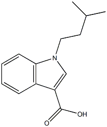 1-(3-methylbutyl)-1H-indole-3-carboxylic acid 结构式