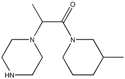 1-(3-methylpiperidin-1-yl)-2-(piperazin-1-yl)propan-1-one 结构式