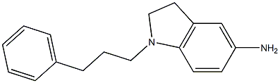 1-(3-phenylpropyl)-2,3-dihydro-1H-indol-5-amine 结构式