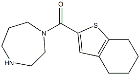 1-(4,5,6,7-tetrahydro-1-benzothiophen-2-ylcarbonyl)-1,4-diazepane 结构式