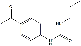 1-(4-acetylphenyl)-3-propylurea 结构式