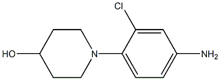 1-(4-amino-2-chlorophenyl)piperidin-4-ol 结构式