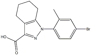 1-(4-bromo-2-methylphenyl)-4,5,6,7-tetrahydro-1H-indazole-3-carboxylic acid 结构式