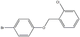 1-(4-bromophenoxymethyl)-2-chlorobenzene 结构式