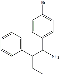 1-(4-bromophenyl)-2-phenylbutan-1-amine 结构式