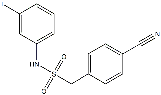 1-(4-cyanophenyl)-N-(3-iodophenyl)methanesulfonamide 结构式