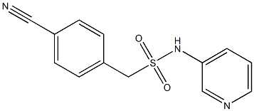 1-(4-cyanophenyl)-N-(pyridin-3-yl)methanesulfonamide 结构式