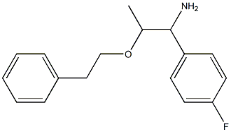 1-(4-fluorophenyl)-2-(2-phenylethoxy)propan-1-amine 结构式