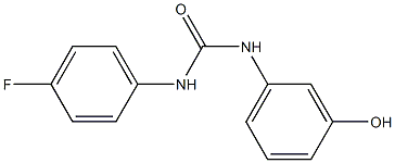 1-(4-fluorophenyl)-3-(3-hydroxyphenyl)urea 结构式