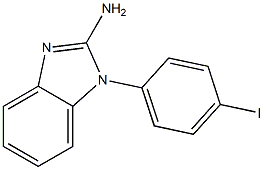 1-(4-iodophenyl)-1H-1,3-benzodiazol-2-amine 结构式