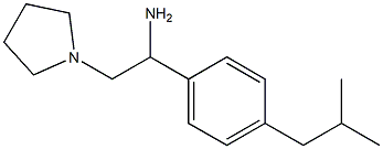 1-(4-isobutylphenyl)-2-pyrrolidin-1-ylethanamine 结构式