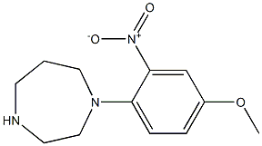 1-(4-methoxy-2-nitrophenyl)-1,4-diazepane 结构式