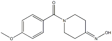 1-(4-methoxybenzoyl)piperidin-4-one oxime 结构式