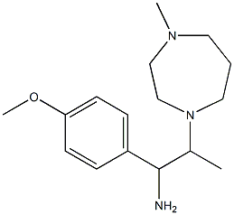1-(4-methoxyphenyl)-2-(4-methyl-1,4-diazepan-1-yl)propan-1-amine 结构式