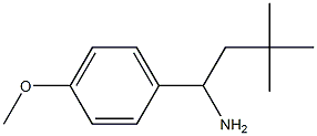 1-(4-methoxyphenyl)-3,3-dimethylbutan-1-amine 结构式