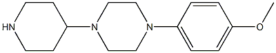 1-(4-methoxyphenyl)-4-piperidin-4-ylpiperazine 结构式