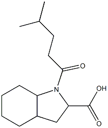 1-(4-methylpentanoyl)-octahydro-1H-indole-2-carboxylic acid 结构式