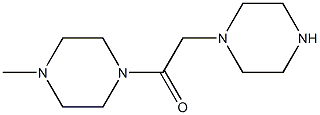 1-(4-methylpiperazin-1-yl)-2-(piperazin-1-yl)ethan-1-one 结构式