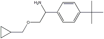 1-(4-tert-butylphenyl)-2-(cyclopropylmethoxy)ethan-1-amine 结构式