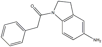 1-(5-amino-2,3-dihydro-1H-indol-1-yl)-2-phenylethan-1-one 结构式