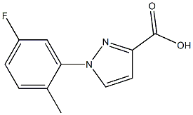 1-(5-fluoro-2-methylphenyl)-1H-pyrazole-3-carboxylic acid 结构式