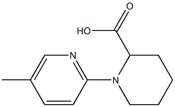 1-(5-methylpyridin-2-yl)piperidine-2-carboxylic acid 结构式