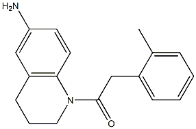 1-(6-amino-1,2,3,4-tetrahydroquinolin-1-yl)-2-(2-methylphenyl)ethan-1-one 结构式