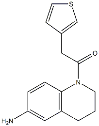 1-(6-amino-1,2,3,4-tetrahydroquinolin-1-yl)-2-(thiophen-3-yl)ethan-1-one 结构式