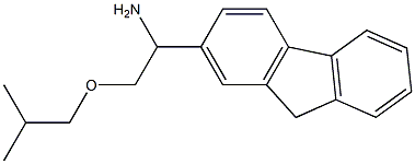 1-(9H-fluoren-2-yl)-2-(2-methylpropoxy)ethan-1-amine 结构式