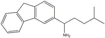 1-(9H-fluoren-3-yl)-4-methylpentan-1-amine 结构式