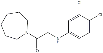 1-(azepan-1-yl)-2-[(3,4-dichlorophenyl)amino]ethan-1-one 结构式