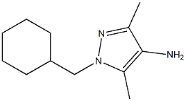 1-(cyclohexylmethyl)-3,5-dimethyl-1H-pyrazol-4-amine 结构式